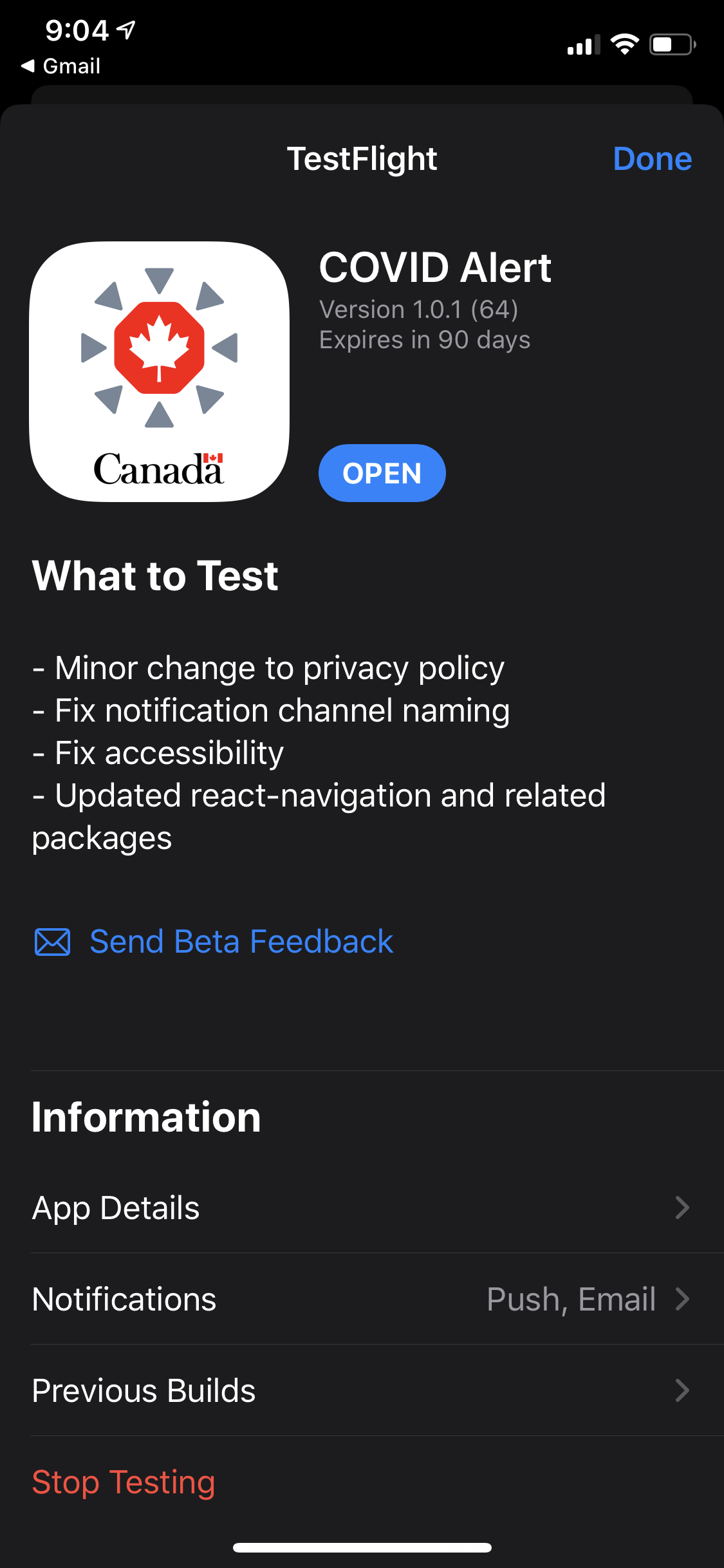 Here’s What Canada’s ‘COVID Alert’ app (beta) Looks Like