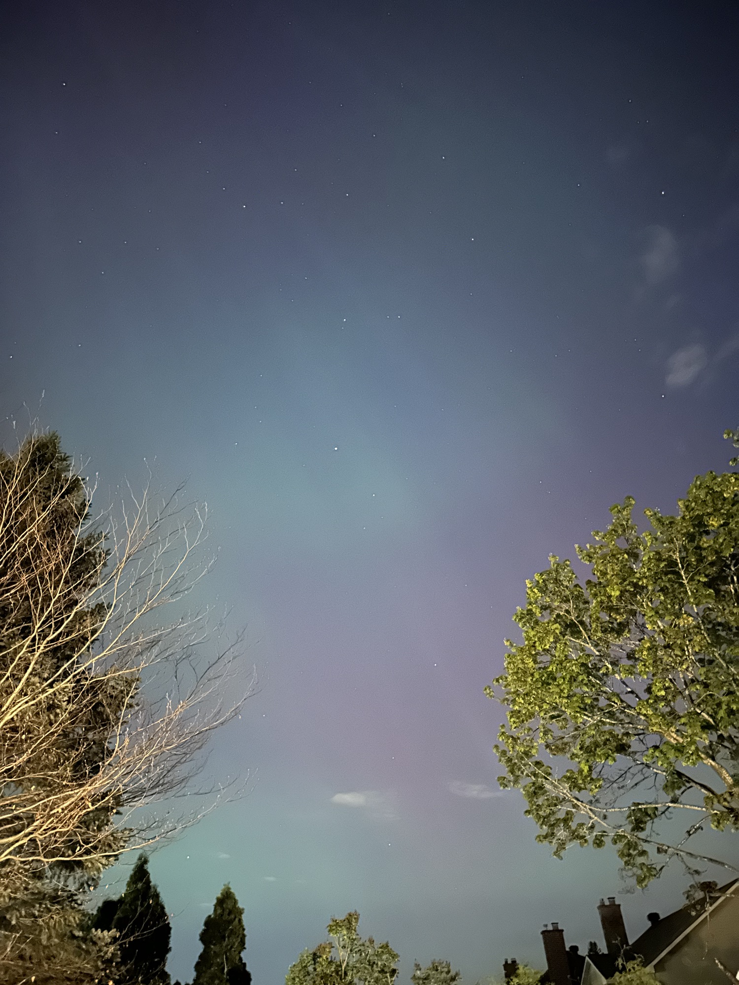 Seeing an aurora is generally not a thing here